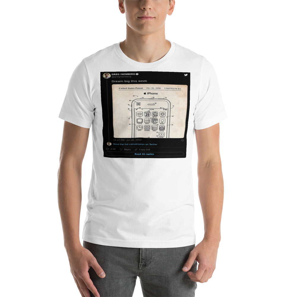 Unisex T-shirt - @gregisenberg - 2022-07-18T12:27:30.000Z