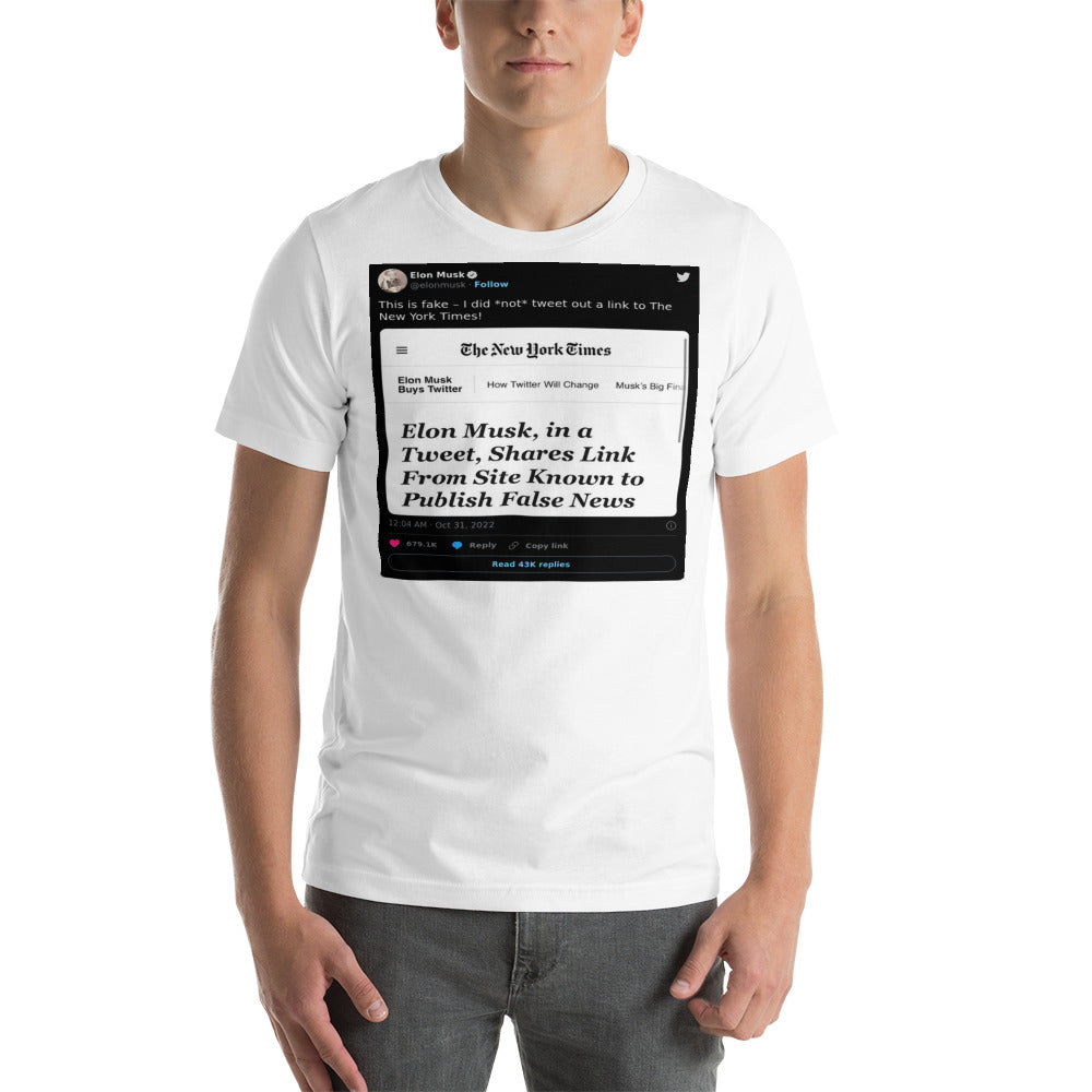 Unisex T-shirt - @elonmusk - 2022-10-31T00:04:28.000Z